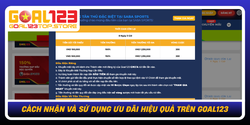 Cach Nhan Va Su Dung Uu Dai Hieu Qua Tren Goal123